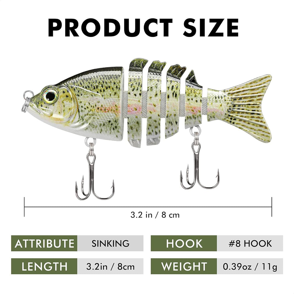 Truscend Lifelike Jointed Swimbait