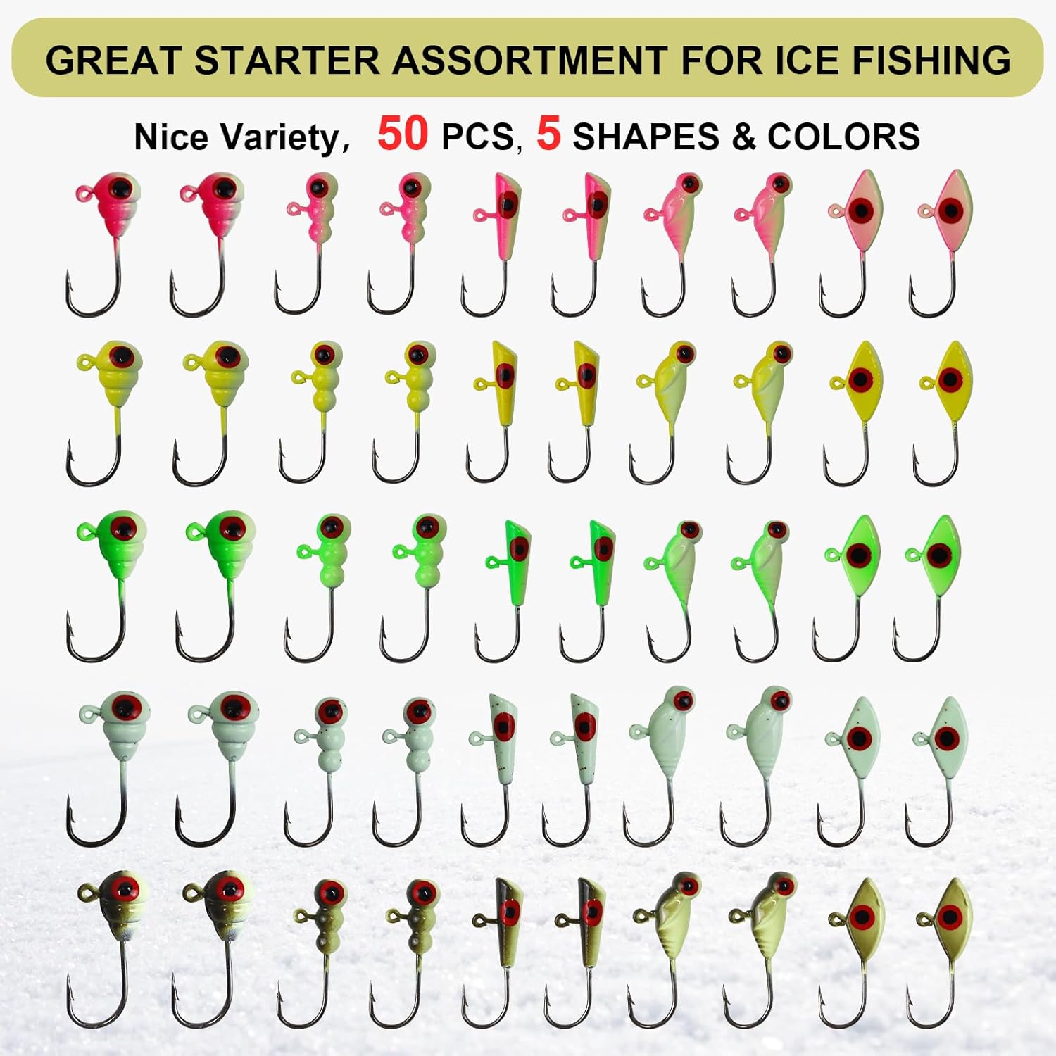 Leuchtendes Eisangel-Jig-Set