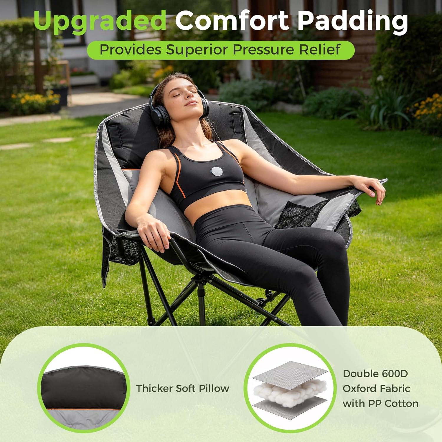 XL Angelstuhl "Comfort" gepolstert