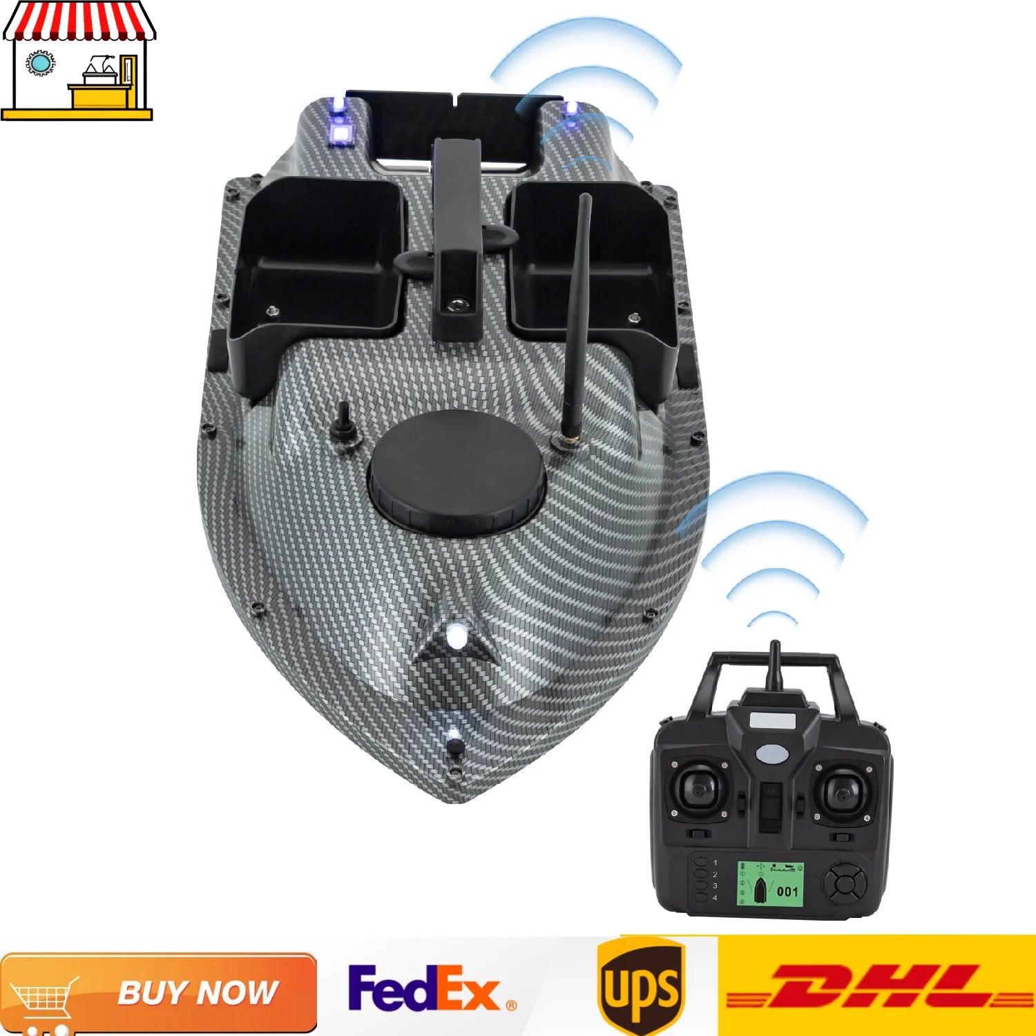 Präzisions-GPS-Futterboot