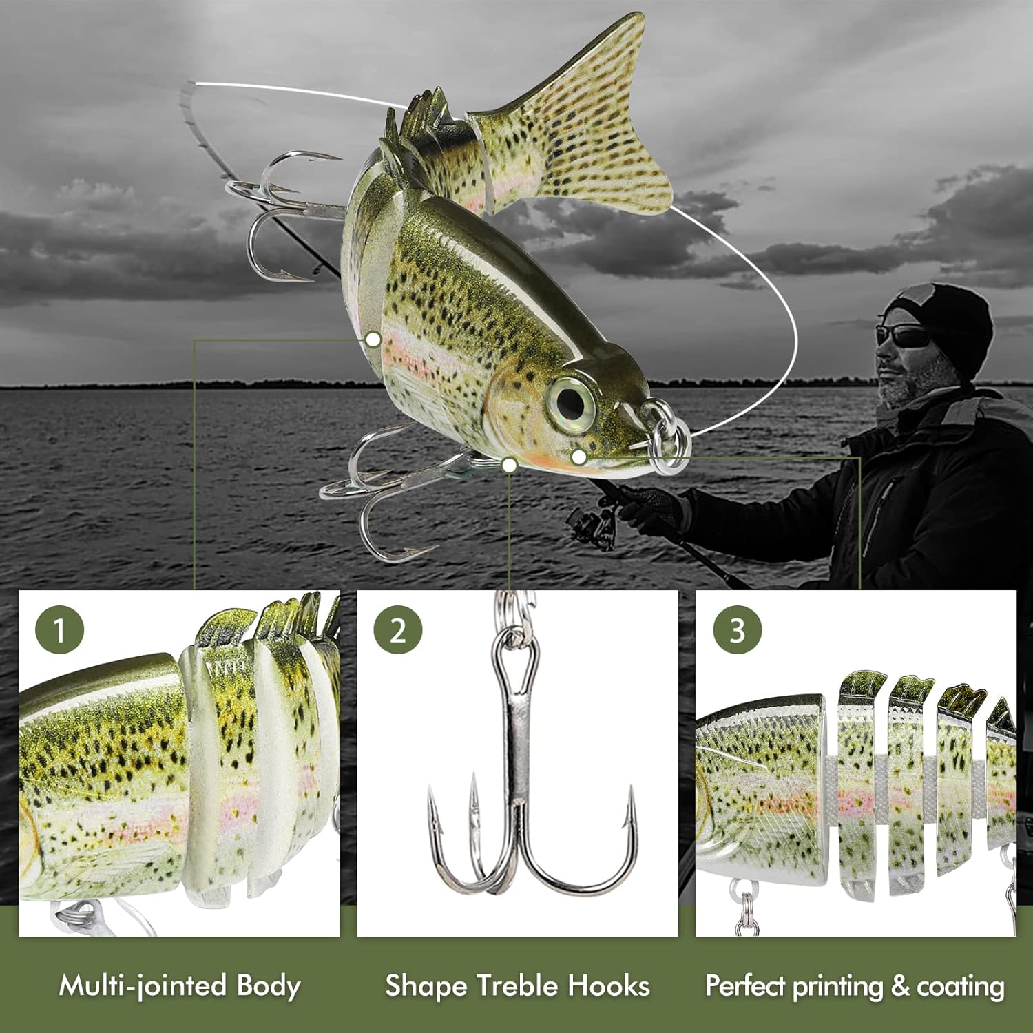 Truscend Lifelike Jointed Swimbait