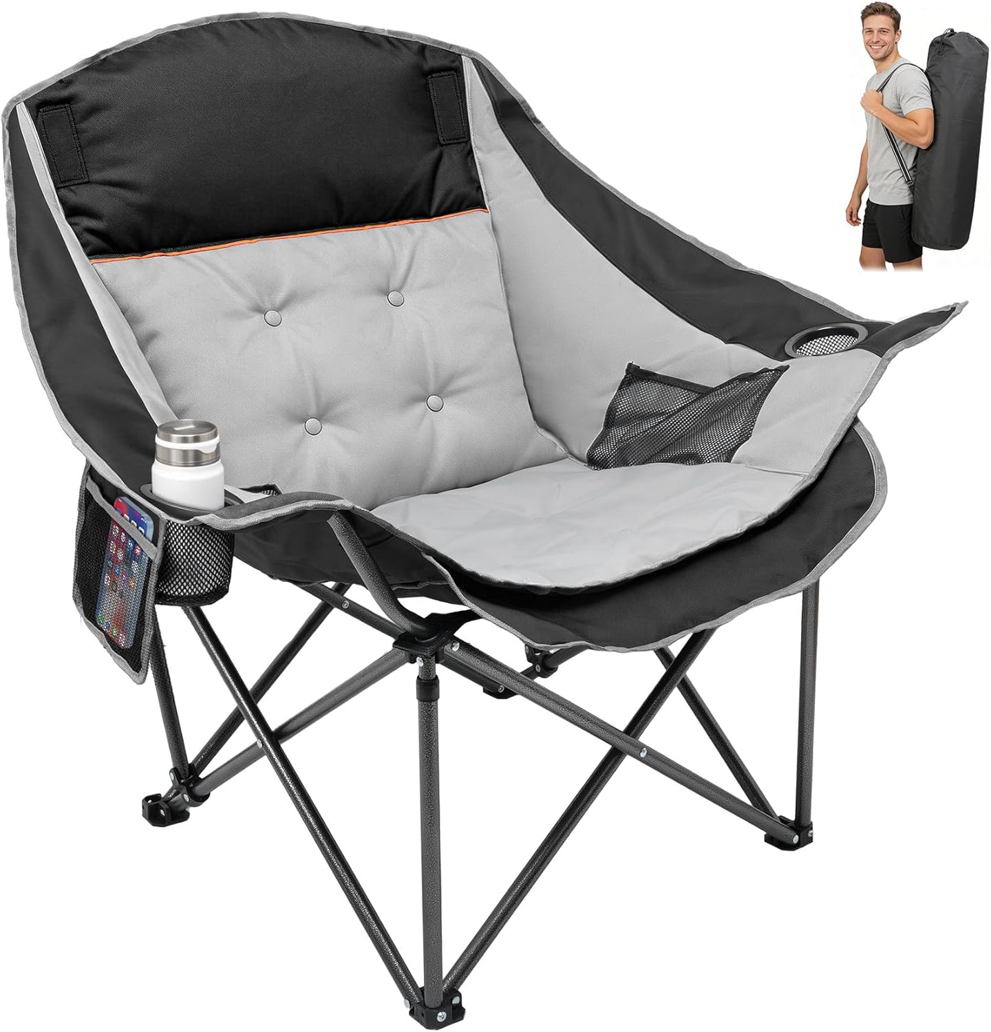 XL Angelstuhl "Comfort" gepolstert